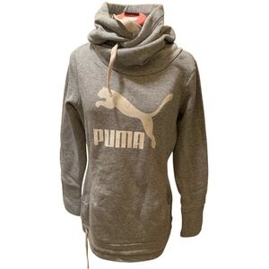 Puma Lifestyle Long sweatshirt with cowl neck/hoodie and front pouch pocket